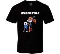 LGHOCV Sans and Papyrus Undertale T-Shirt Graphic Tee for Men Black