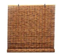 LGHSWDQ Bamboo Roman Blinds for Indoor Windows, Bamboo roller shades Privacy Protection, Cordless Reed roll up curtains 30 45 50 65 70 85 90 105 110 125 130 145 150 160 cm