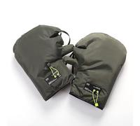 LGHUHL Motorcycle Handlebar Gloves for Benelli Tornado TRE 1130 2006-2017, Thickened Fleece Waterproof Motorcycle Handlebar Muffs Warm Riding Gloves,Army Green