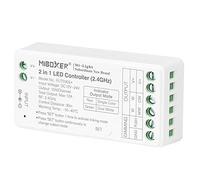 LGIDTECH FUT035S+ Miboxer 2 in 1 LED Strip Controller 2.4GHz,Work with Single Color & CCT Dual White LED Strip Light,Comatible with Alexa Google Home via WL-Box1 Gateway(Excluded)