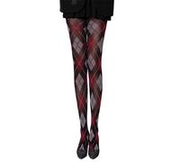 LGINZEHN Argyle Plaids Pattern Hosiery Breathable Nylon Fabric Opaque Tights with High Waist Comfort Women's Essential Stockings Nylon Blend Pantyhose