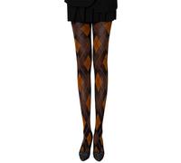 LGINZEHN Argyle Plaids Pattern Hosiery Breathable Nylon Fabric Opaque Tights with High Waist Comfort Women's Essential Stockings Nylon Blend Pantyhose
