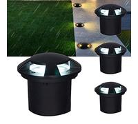 LGJEGD LED Landscape Lighting Pathway 12V Low Voltage Wheel Well Lights IP67 Waterproof 3W Driveway Lights Side Glow, 4Pack (Color : White, Size : Single Opening)