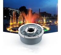 LGJEGD Led Ring Fountain Light, Ip68 Waterproof 12v/24v Pond Lights Underwater Submersible for Underwater Fountain Pool (Color : White, Size : 9w-12v)