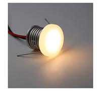 LGJEGD Mini Porch Steps Led Spotlight, 12V DC Recessed Lighting Dimmable 25mm IP65 1W Anti glare small tube light (Color : Cool white 6000k, Size : DC12V)