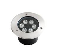 LGJEGD Round Underground Light LED Ground IP65 Waterproof Outdoor Spotlight Low Voltage 24V Courtyard Embedded Lawn Garden (Green,6W)