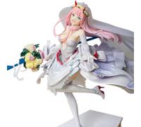 LGJFDL Darling in The FRANXX 02 Figure 1/7 Anime Zero Two PVC Figurine 9.8in