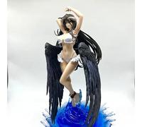LGJFDL New Best Private Removable Overlord Albedo Pretty Anime Figure Albedo Swimsuit Ver. Action Figure Albedo Yukata So-bin Wedding Dress Adult Figurine Toys Doll Desktop Decoration Boxed