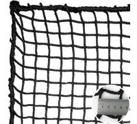 LGLFDJ Black Stairway Net, Golf High Impact Netting Barrier, Ball Stop Net for Backyard, Balcony Fence Safety Net, Soccer Backstop Net, for Indoor and Outdoor(Size:1.5M×3M(5FT×9.8FT),Color:Black)