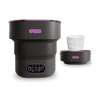 LGLRTD Portable Washing Machine, 15L Small Foldable Washer with 3 Cleaning Modes for Baby Clothes, Underwear, Small Items, Mini Collapsible Laundry for Travel Apartment Home Dorm Hotel Camping