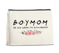 LGLZSHP Boy Mom Gifts Makeup Bag Mom Gifts for Birthday Christmas Mothers Day Baby Shower Gifts for Mom New Mom to Be Cosmetic Bag Zipper Makeup Pouch, colorful