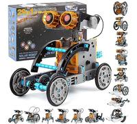 LGMCF STEM 29-in-1 Solar Robot Toys Educational Science Kit for Kids DIY Building Toy Engineering Experiment kits 205 Pcs Solar & Cell Powered Dual Drive Motor Gifts for Age 8-12 Year Old Boys Girls
