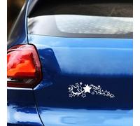 LGPBHSH 1 Pair Stars Graphics Auto Sticker, Compatible with Chevrolet Bolt EV Beat Activ Impala, Body Side Window Door Body Sticker Car Accessories Decor,White