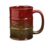 LGQ Coffee Mug,20 Oz Coffee Cups Ceramic Tea Cup Large Coffee Mug for Office and Home - Dishwasher and Microwave Safe Novelty Coffee Mug(1,Red and Green)