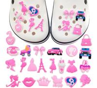 LGQHCE Barrbie Shoe Charms, 22PCS Barrbie Decoration Charms Shoe Charms Accessories PVC Shoe Charms Cartoon Anime Charms Shoe Accessories DIY Shoe Decorations for Shoe and Party Gifts