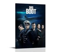 LGQSCWZP Das Boot Classic Famous Movie And Great TV Series Canvas Poster Wall Art Decorative Painting Bedroom Painting Posters 20x30inch(50x75cm) Frame-style