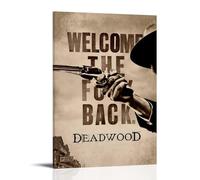 LGQSCWZP Deadwood Classic Famous Movie And Splendid TV Series Canvas Poster Wall Art Decorative Painting Bedroom Painting Posters 24x36inch(60x90cm) Frame-style