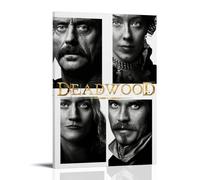 LGQSCWZP Deadwood Classic Famous Movie And Splendid TV Series Canvas Poster Wall Art Decorative Painting Bedroom Painting Posters 16x24inch(40x60cm) Frame-style