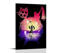 LGQSCWZP Final Fantasy VII Advent Children Great Anime Wonderful Anime Canvas Poster Wall Art Decorative Painting Bedroom Painting Posters 20x30inch(50x75cm) Frame-style