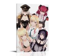 LGQSCWZP My Dress-Up Darling Great Anime Wonderful Anime Canvas Poster Wall Art Decorative Painting Bedroom Painting Posters 20x30inch(50x75cm) Frame-style
