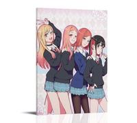 LGQSCWZP My Dress-Up Darling Great Anime Wonderful Anime Canvas Poster Wall Art Decorative Painting Bedroom Painting Posters 20x30inch(50x75cm) Frame-style
