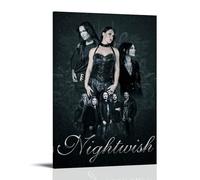LGQSCWZP Nightwish Popular Band And Amazing Singer Music Album Cover Canvas Poster Wall Art Decorative Painting Bedroom Painting Posters 08x12inch(20x30cm) Frame-style