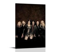 LGQSCWZP Nightwish Popular Band And Amazing Singer Music Album Cover Canvas Poster Wall Art Decorative Painting Bedroom Painting Posters 24x36inch(60x90cm) Frame-style
