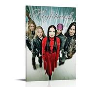 LGQSCWZP Nightwish Popular Band And Amazing Singer Music Album Cover Canvas Poster Wall Art Decorative Painting Bedroom Painting Posters 08x12inch(20x30cm) Frame-style