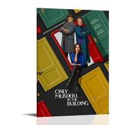 LGQSCWZP Only Murders in The Building Classic Famous Movie And Splendid TV Series Canvas Poster Wall Art Decorative Painting Bedroom Painting Posters 16x24inch(40x60cm) Frame-style