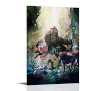 LGQSCWZP So I'm A Spider, So What Great Anime Wonderful Anime Canvas Poster Wall Art Decorative Painting Bedroom Painting Posters 16x24inch(40x60cm) Frame-style
