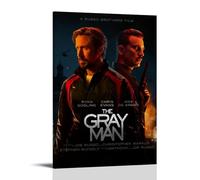 LGQSCWZP The Gray Man Classic Famous Movie And Great TV Series Canvas Poster Wall Art Decorative Painting Bedroom Painting Posters 16x24inch(40x60cm) Frame-style