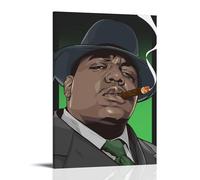 LGQSCWZP The Notorious B.I.G Popular Band And Amazing Singer Music Album Cover Canvas Poster Wall Art Decorative Painting Bedroom Painting Posters 08x12inch(20x30cm) Frame-style