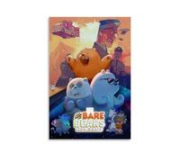 LGQSCWZP We Bare Bears Great Anime Wonderful Anime Canvas Poster Wall Art Decorative Painting Bedroom Painting Posters 24x36inch(60x90cm) Unframe-style