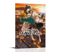 LGQSCWZP You Are Ms. Servant Great Anime Wonderful Anime Canvas Poster Wall Art Decorative Painting Bedroom Painting Posters 24x36inch(60x90cm) Frame-style