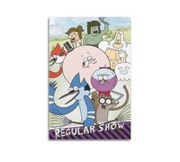 LGSMOUR Regular Show Poster, Movie Character Album, High Aesthetic Value, Living Room And Bedroom Decoration, Waterproof Oil Canvas, No Need for Punching12x18inch(30x45cm) Unframe-style-33