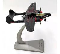 LGSRSNXHTX P-61 Black Widow Fighter Alloy Airplanes Model 1:144 Scale Model P61 Bomber Attack Plane Military Model Plane for Collection Gifts