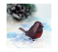 LGT Brown Robin Christmas Cake Decoration/Topper/Pics. Great for Christmas Cupcakes or Celebration Cakes (12 x Dark Brown Robins)