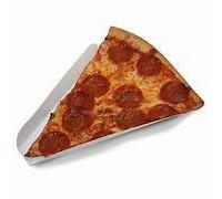 LGT White Disposable Recyclable Cardboard Pizza Slice/Pancake/Crepe Holder Fast Food Take Away Take Out Serving Container Box Tray (50)