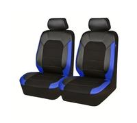 LGTYFVS 2 Pack Car Front Seat Covers for Escort 81 / Orion 83 / Escort 86 / Orion 86 1980-1990, Airbag Compatible Waterproof PU Leather Seat Protectors with Breathable Comfort,Blue