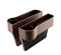 LGTYFVS Car Seat Gap Filler Organizer for DS 9 2020-2026, Multifunctional Front Seat Storage Box Auto Center Console Crevice Organizer,Brown (Pair)