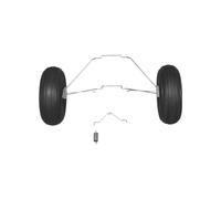 LGvzOCset 1700mm FMS PA-18 J3 Piper Compatible RC Airplane Parts Including Propeller Spinner Cowl Motor Shaft Mount Board Landing Gear For Model Aircraft(Main Landing Gear)