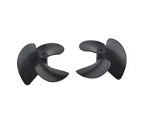 LGvzOCset 2 Pairs RC Boat DIY Propeller Set 2mm Shaft D22mm D26mm D28mm D36mm D42mm CW CCW Electric Nylon Prop Screw Compatible With RC Boat Models(42mm BLACK)