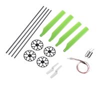 LGvzOCset Carbon Fiber Tube Tail Rotor Main Wire Gears Parts Compatible With V966 V977 K110 K110S K100 3D 6Ch RC Helicopter Model(For XK K110 K110S)