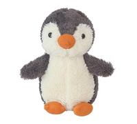 LGWJHCY 23cm Penguin Soft Fur Penguin Bear with Hood Paw Print Plush Toy Cuddly Toy Gift (Grey)