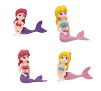 LGWJHCY 4pcs Miniature Fairy Figurine Fantastic Mermaid Figure Collection Playset Fairy Garden