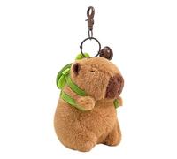 LGWJHCY Capybara Plush Keychain - Fuzzy Decorative Hanger for Backpack & Bag, Realistic Design, Adult Accessory, Practical Key Holder
