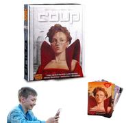 LGWJHCY Coup Reform Card Game, Game from The World of The Resistance 2-6 Players Ages 14+ Years, 15 Minutes Playing Time, Party Game for Kids and Adults