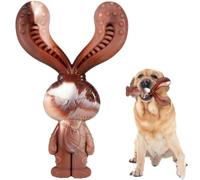 LGWJHCY Dog Chew Toys, 17 cm Rabbit Toys Indestructible, Beef Flavor Chew Toys for Medium, Large Dogs, Durable Dog, Indestructible Dog Toy for Teeth Cleaning, Training, Boredom