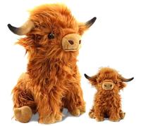 LGWJHCY Highland Cow Plush Toys, Highland Cow Plushie, Highland Cow Cuddly Toy, Realistic Soft Cuddly, Highland Cow Toy for Children, Birthday Gift