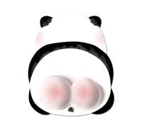 LGWJHCY Panda Mouse Pad, Mouse Pad Wrist Rest, Panda Has Turned Back, Animal Motif Mouse Mat with Gel Wrist Rest, Material Rubber, Non-Slip Design